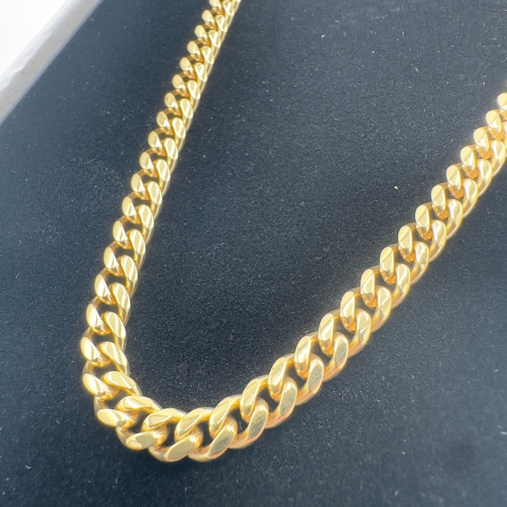 Jaxxon Cuban Link Chain Necklace Men 5mm Gold NWOT Classic Luxury Streetwear